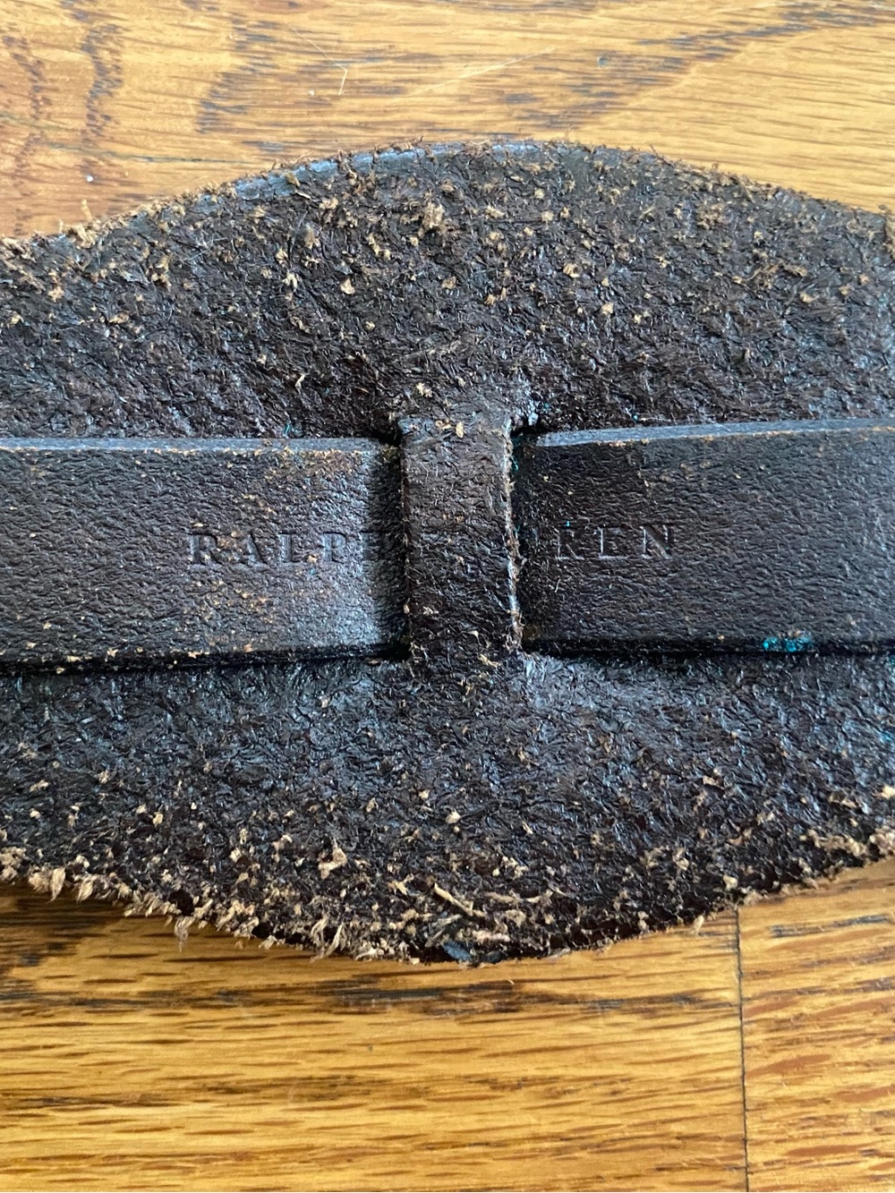 Ralph Lauren Brown Leather Concho Belt with Antique Western Details - Picture 5 of 5